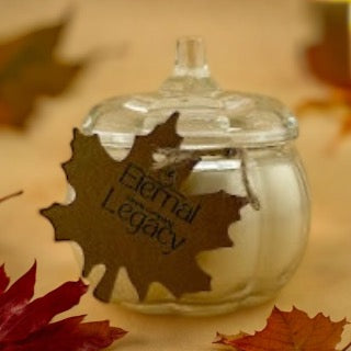 Autumn Breeze 4oz Glass Pumpkin Jar