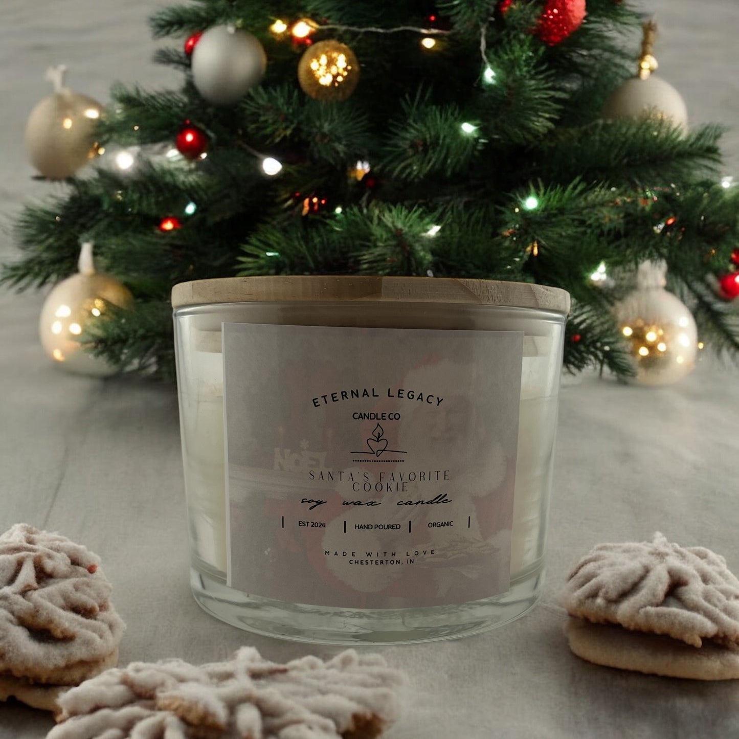 Santa's Favorite Cookie 3 Wick Candle 16oz