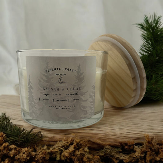 Balsam & Cedar 3 Wick Candle 16oz