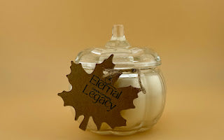 Autumn Breeze 4oz Glass Pumpkin Jar